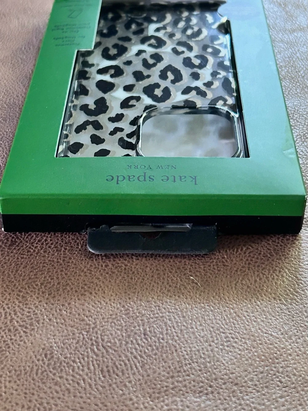 kate spade City Leopard Print Clear MagSafe iPhone 15 Pro Max Case New in Box